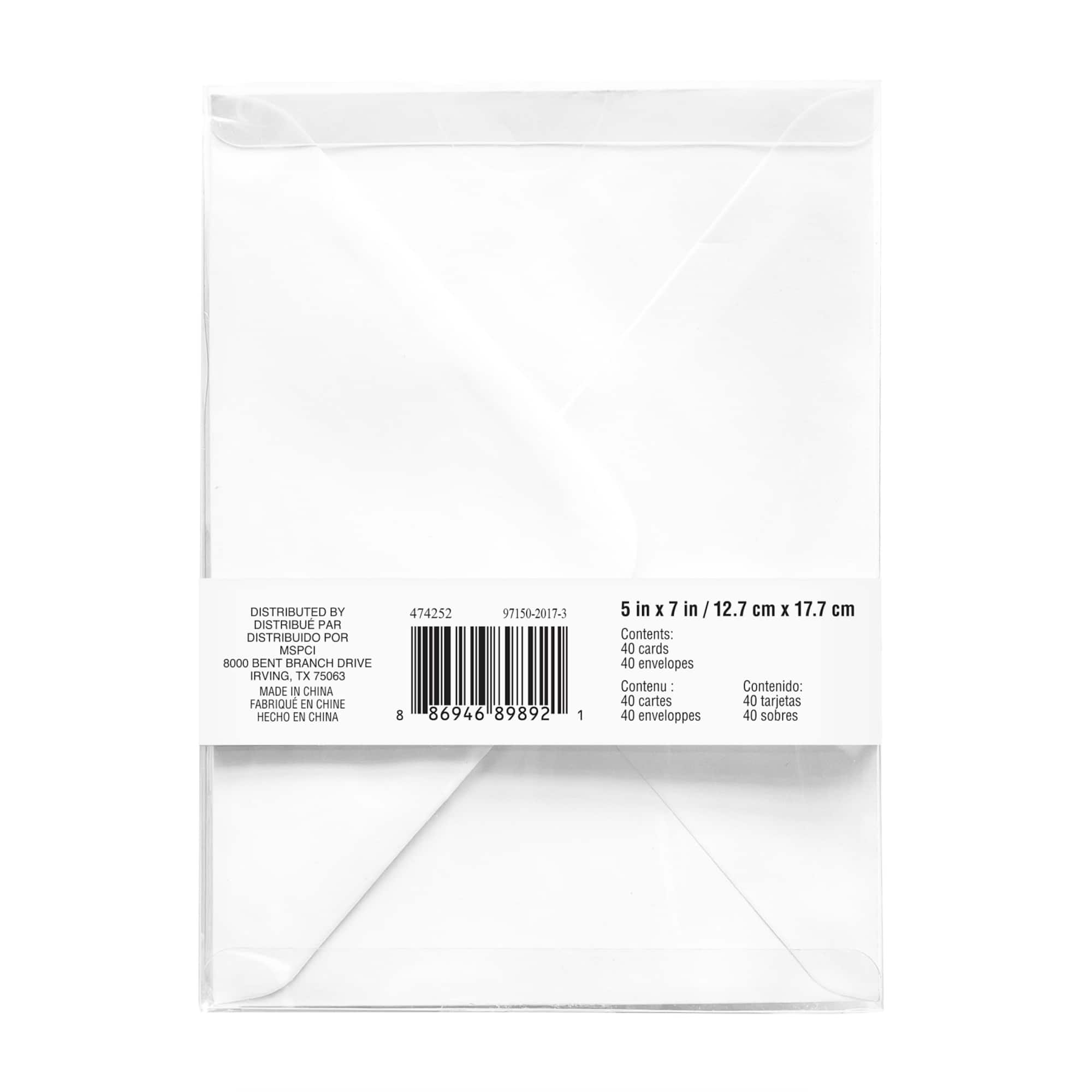 Gold Trim Shield Cards with Envelopes by Recollections™